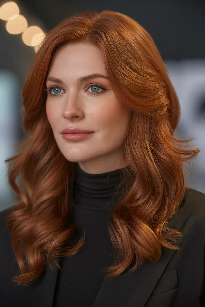 Hair color ideas to look younger 2026 - Classic Copper