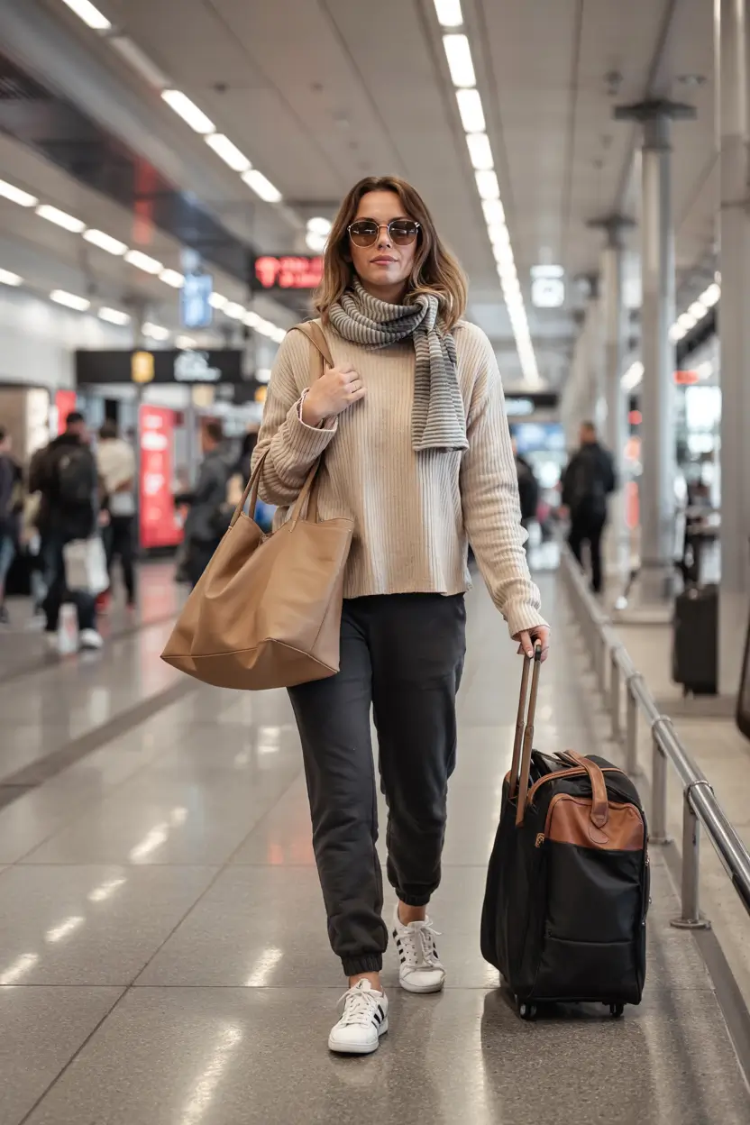 Mom outfit ideas 2026 - Airport Ready: Chic Travel Joggers