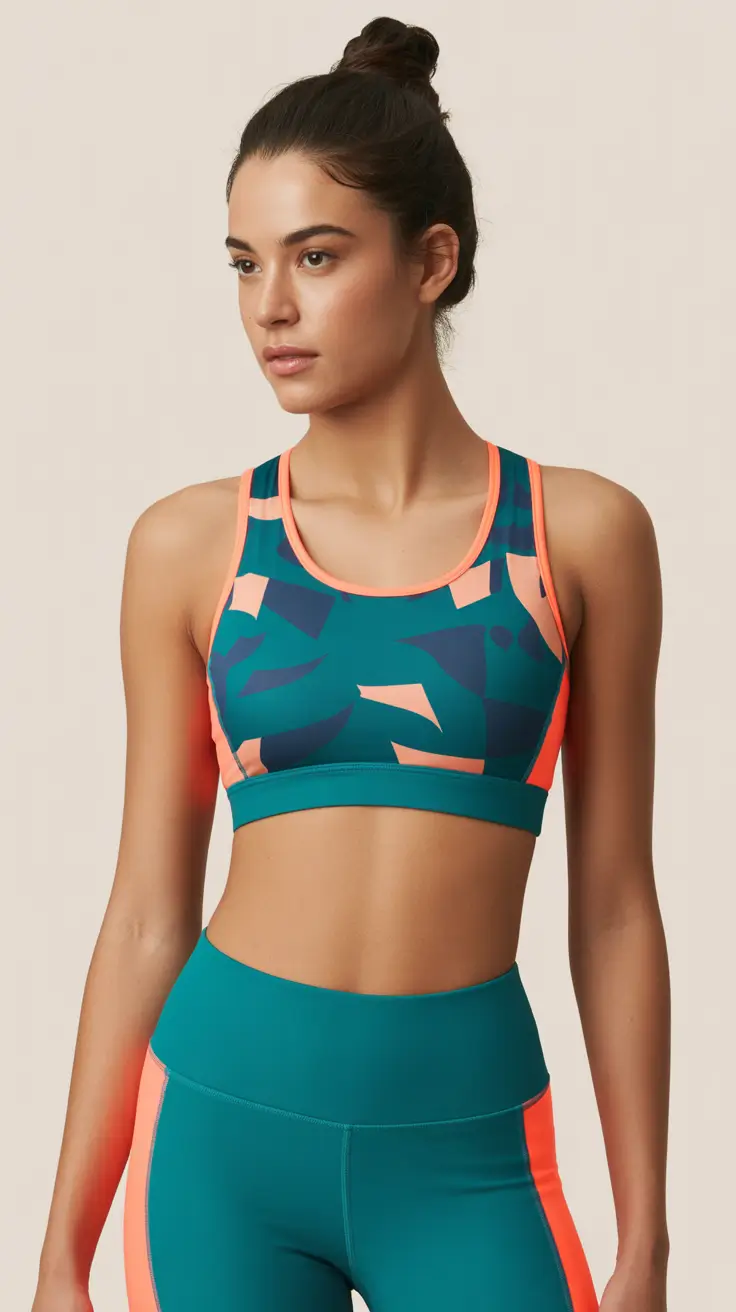 Stylish gym outfits 2026 - Teal And Neon Studio Set