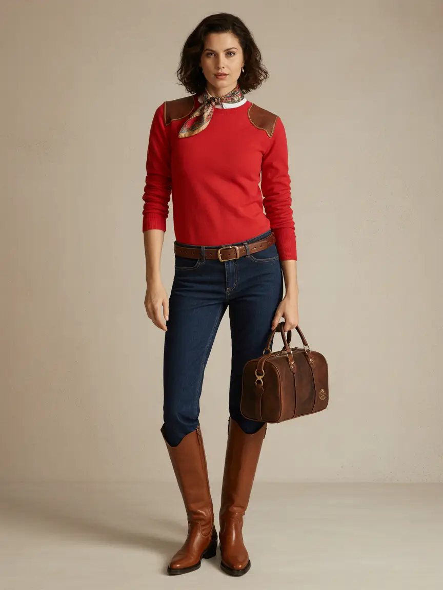 Women business casual outfits for work 2026 Equestrian Elegance