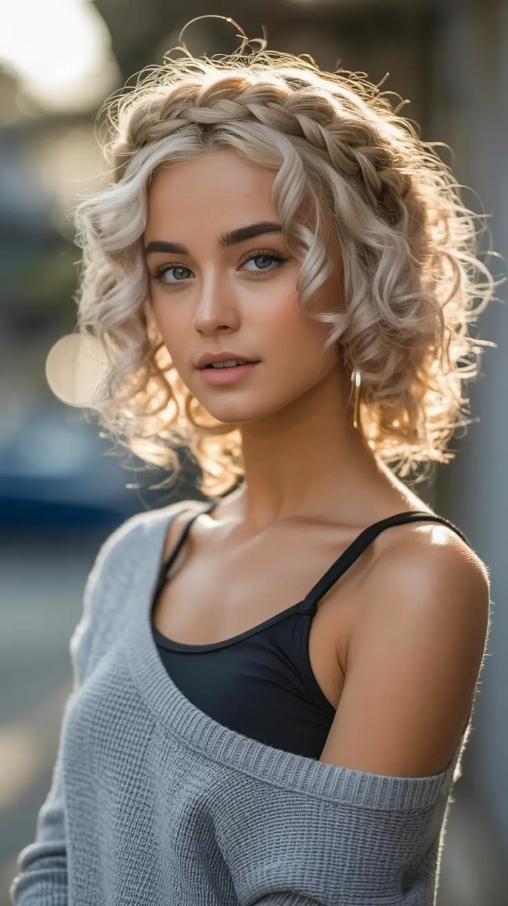 curly-hairstyles-2026-Halo-Braid-with-Platinum-Curls