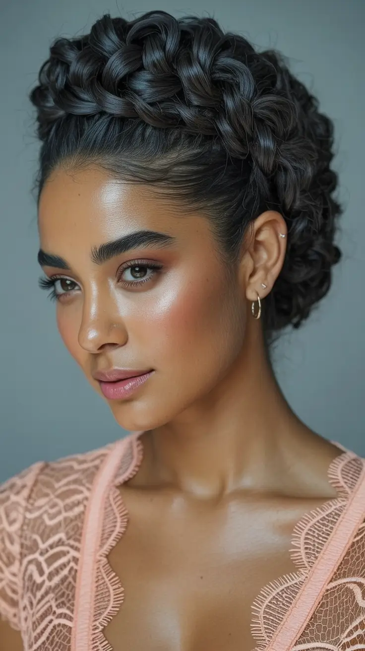 curly-hairstyles-2026-Milkmaid-Braided-Updo