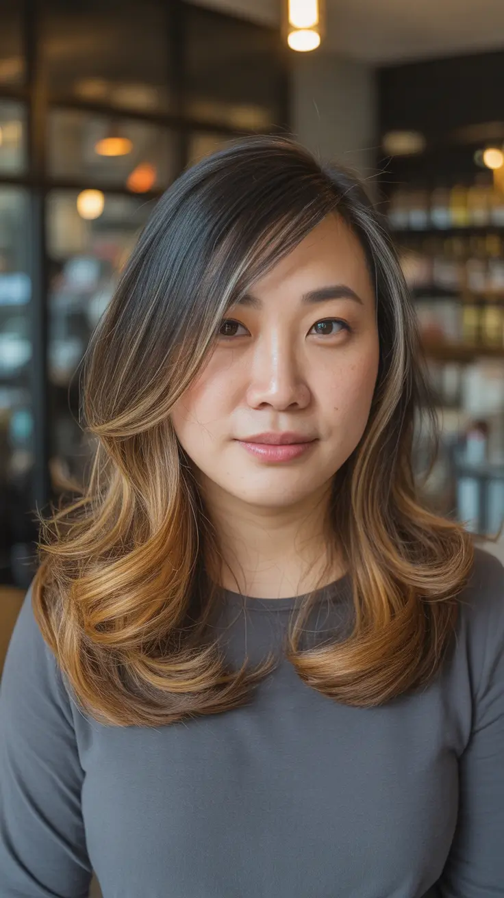 Best haircuts for chubby faces 2026 Long Layered Cut With Soft Face Framing