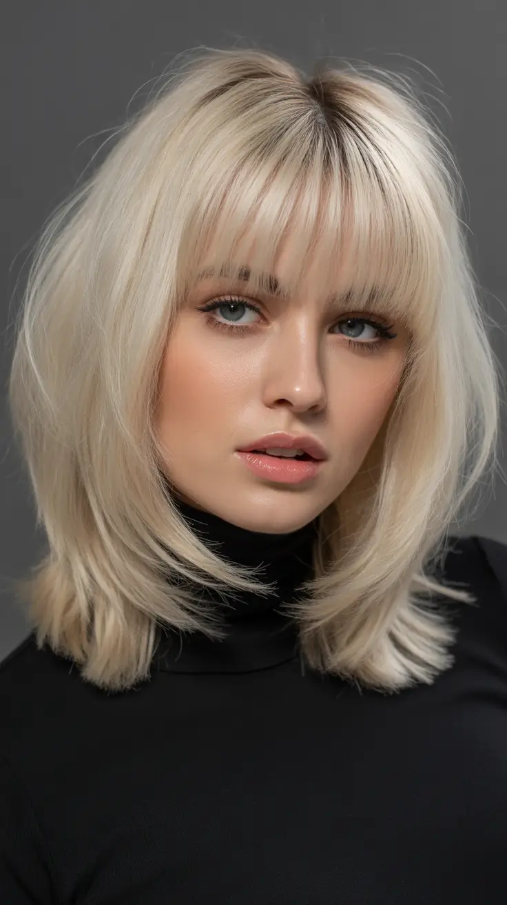 Best haircuts for medium hair 2026 Airy Layers With Soft Fringe Movement