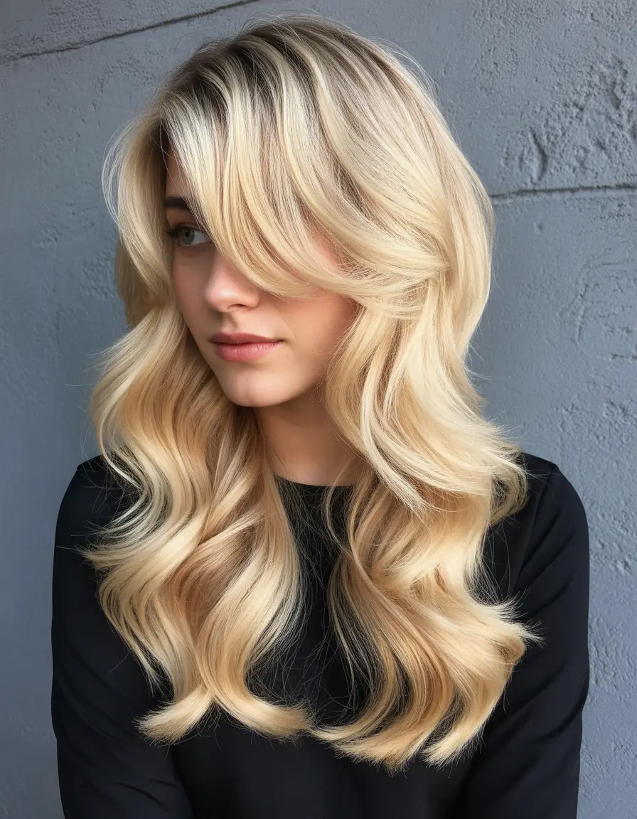 Best haircuts for thin fine hair 2026 Dimensional wavy lob with lived-in texture