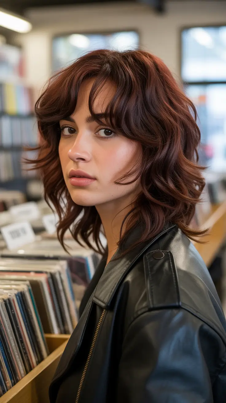 Best short haircuts for women 2026 Layered Shag Bangs