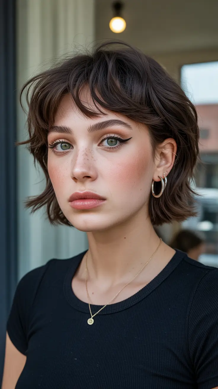 Women Modern Shaggy Crop H2