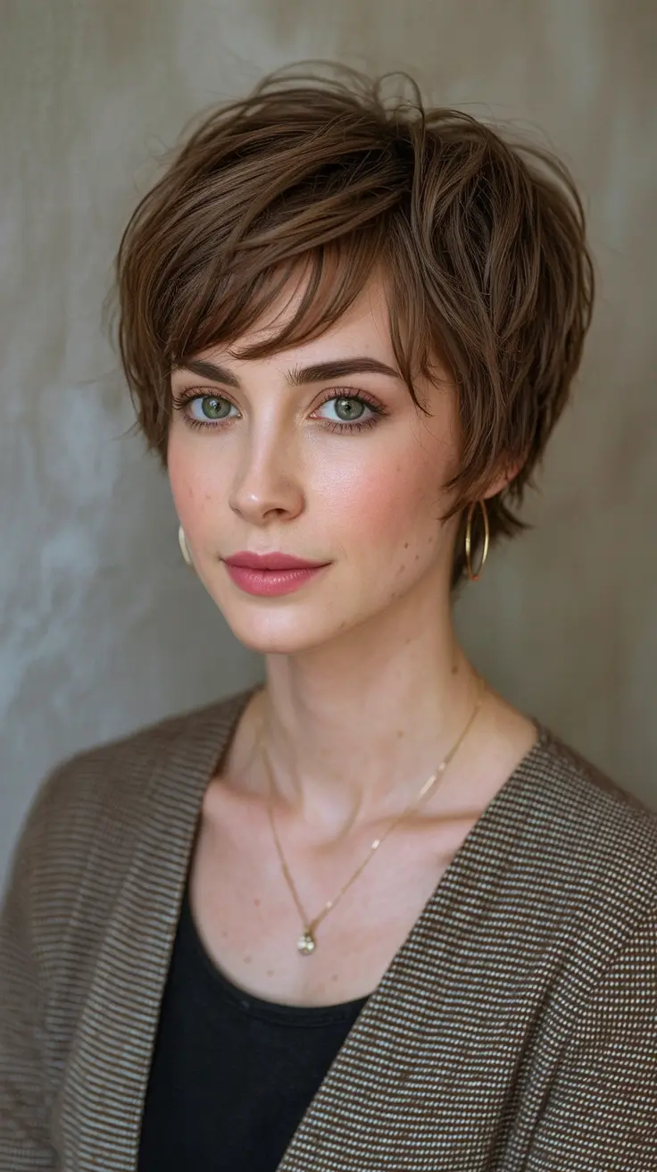 Chic Shag Haircuts 2026 Short Chic Pixie-Shag With Soft Edges