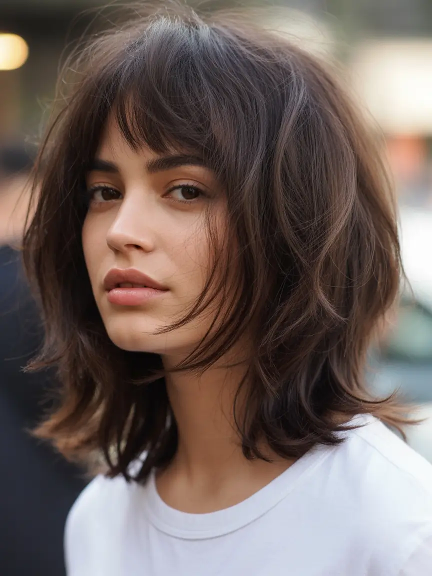 Chic Shag Haircuts 2026 Classic Medium Shag With Natural Texture