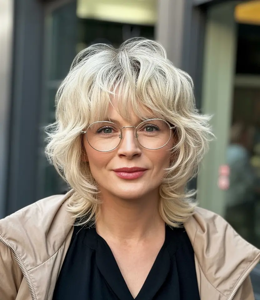Chic Shag Haircuts 2026 Short Blonde Shag With Soft Volume