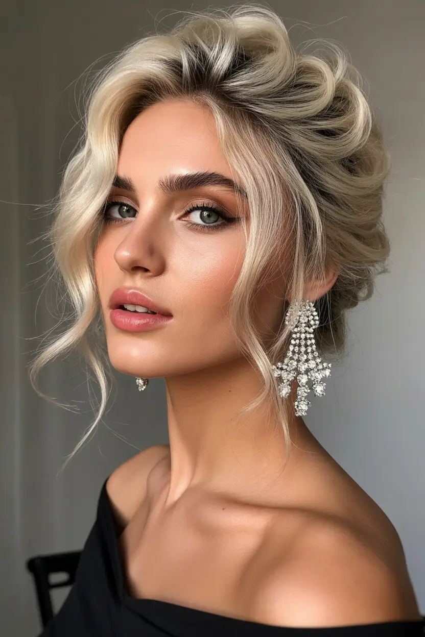 Cute hairstyle inspiration 2026 Soft Blonde Updo