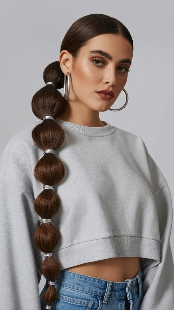 Cute hairstyle inspiration 2026 Bubble Ponytail