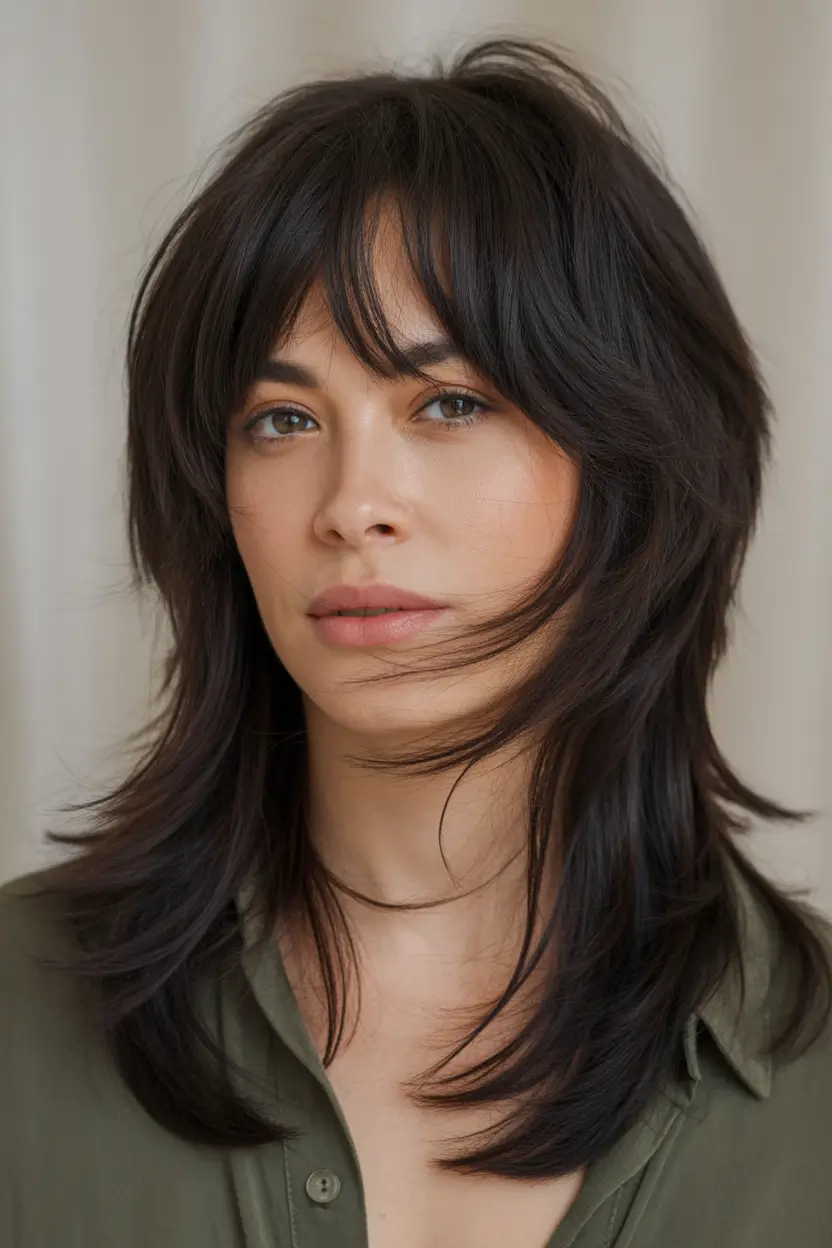 Cute hairstyle inspiration 2026 Shaggy Layers with Bangs