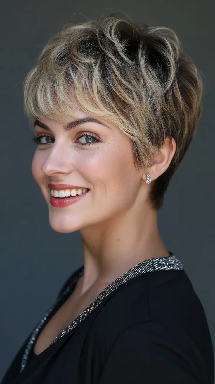 Cute messy pixie styles 2026 Cool-Toned Pixie With Defined Crown Texture