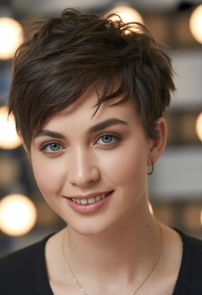 Cute messy pixie styles 2026 Short Shag-Inspired Pixie With Texture