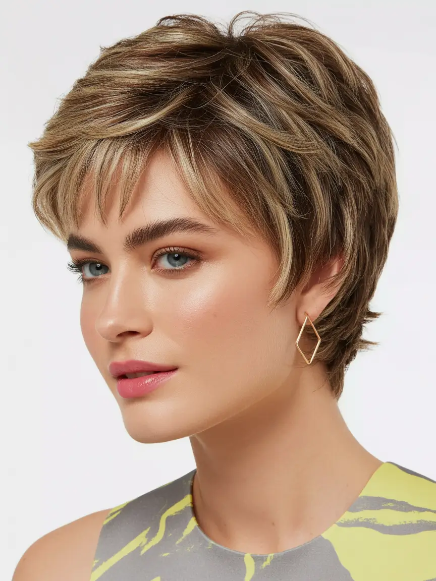 Cute messy pixie styles 2026 Textured Pixie With Side-Swept Fringe