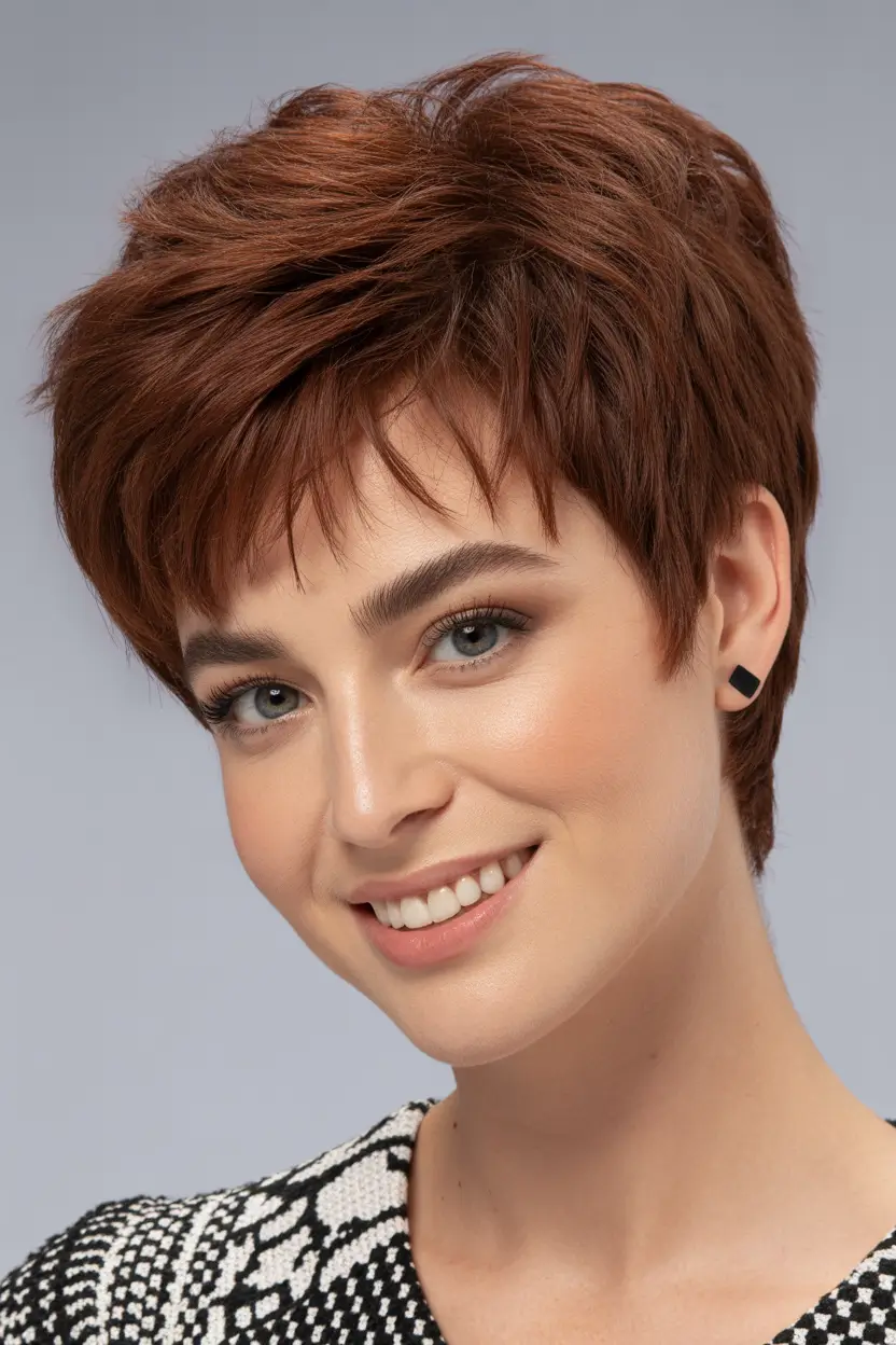 Cute messy pixie styles 2026 Classic Short Pixie With Soft Face Framing