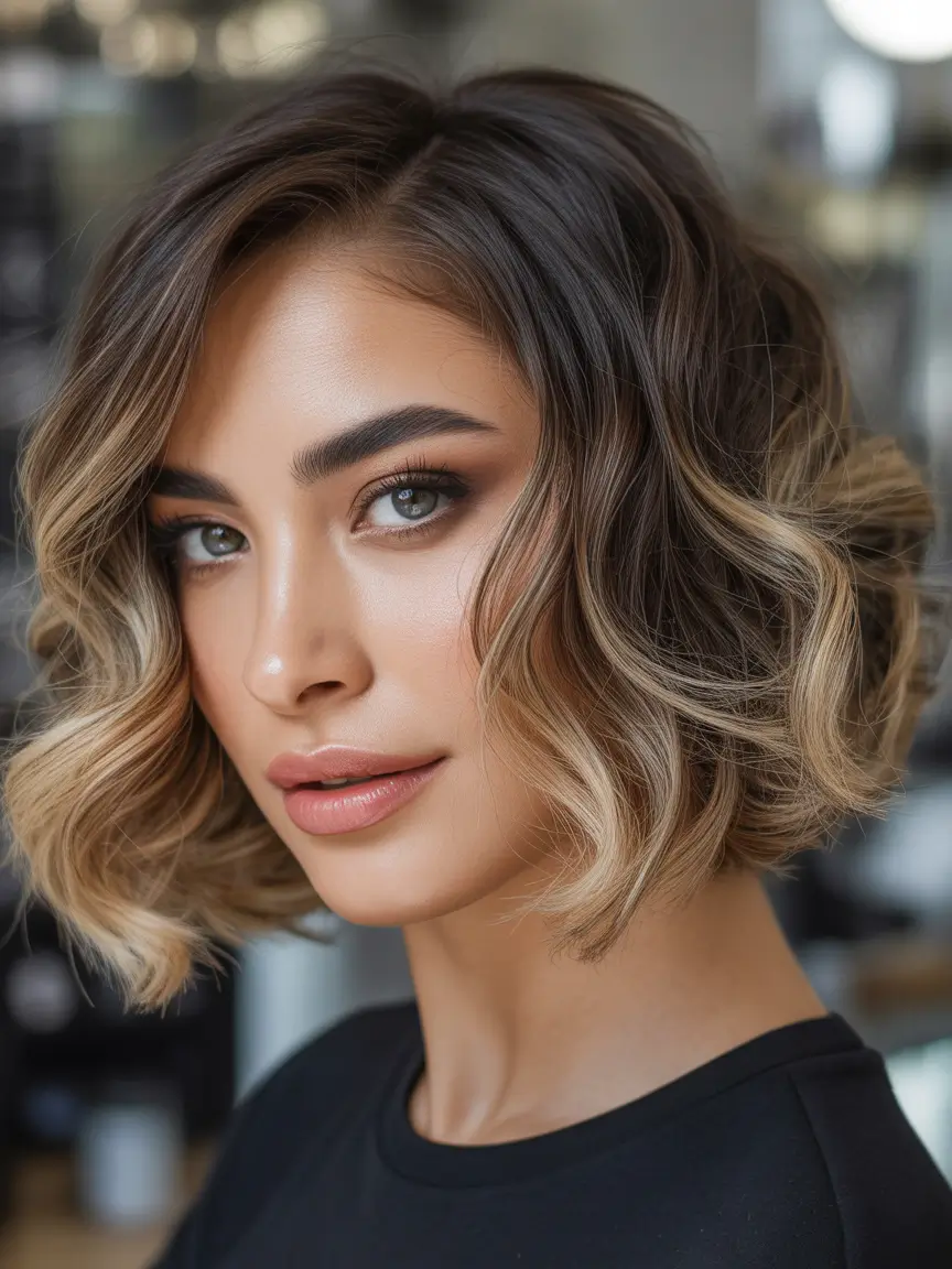 Cute short hairstyles for women 2026 Soft Glam Short Bob
