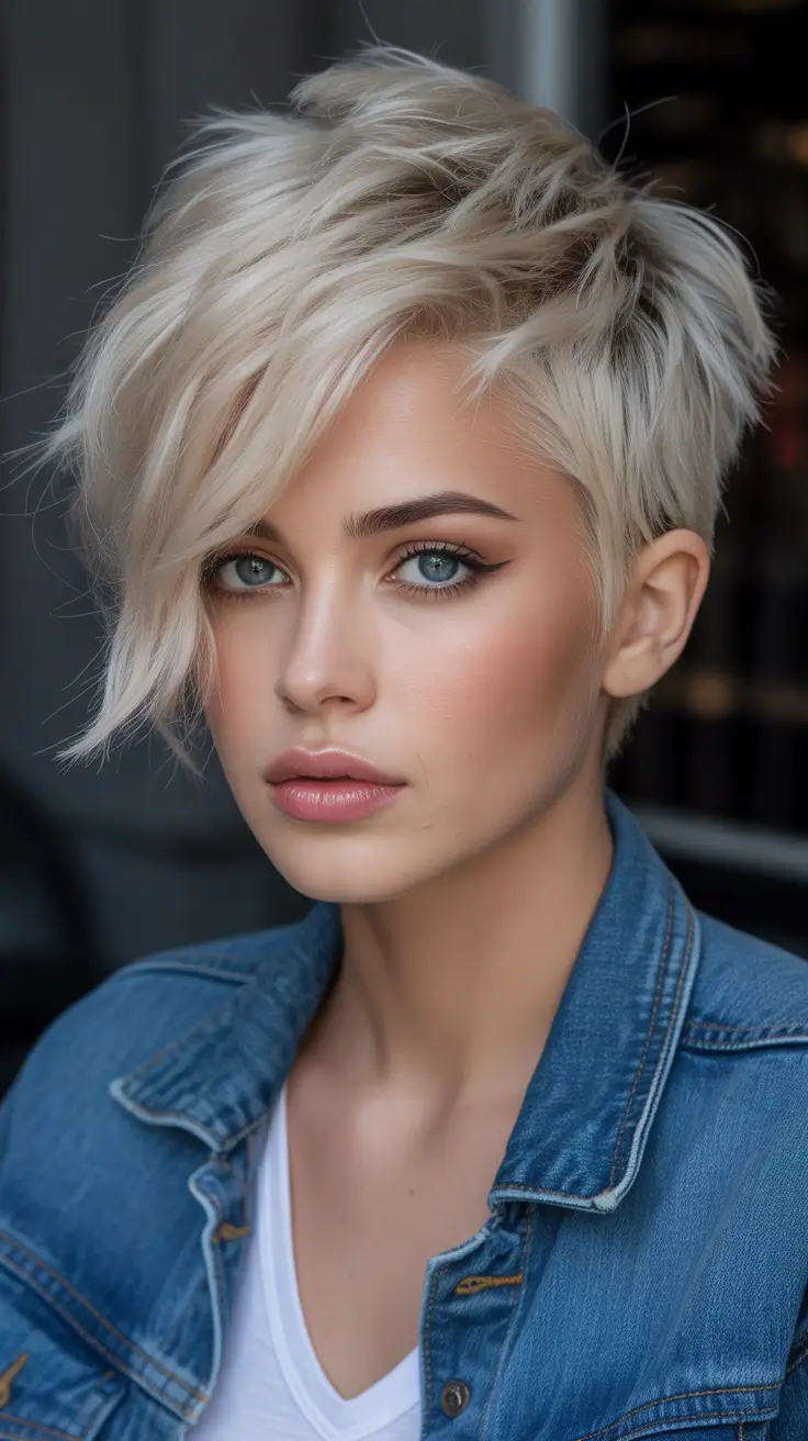Cute short hairstyles for women 2026 Classic Blonde Crop