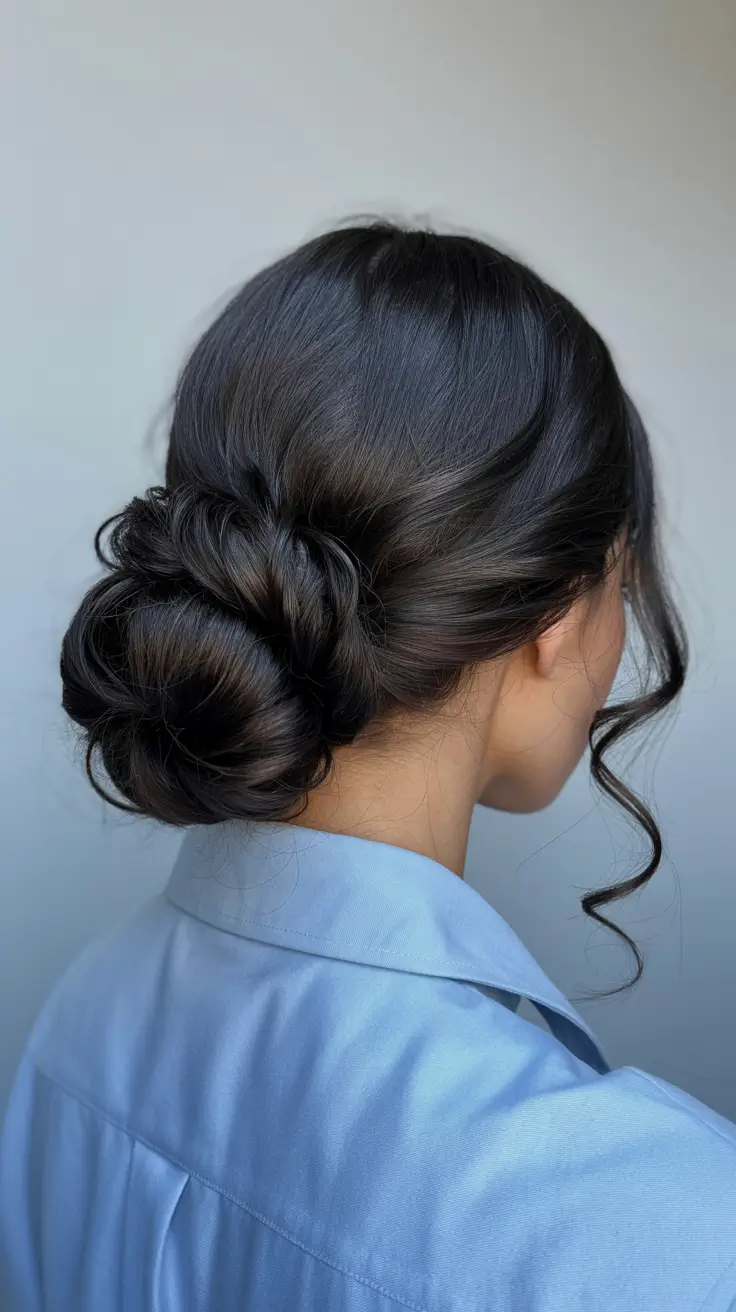 Easy Bun Hairstyles 2026 Loose Low Twisted Bun