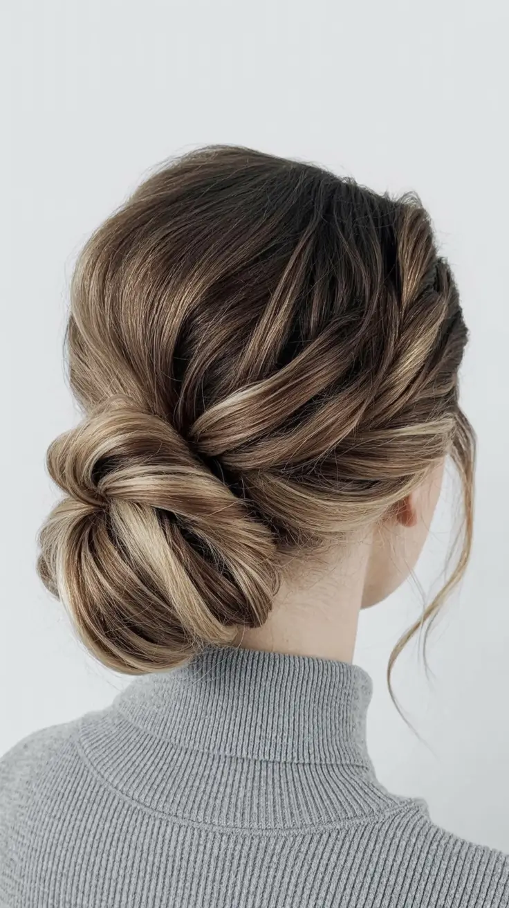 Easy Bun Hairstyles 2026 Soft Braided Low Bun