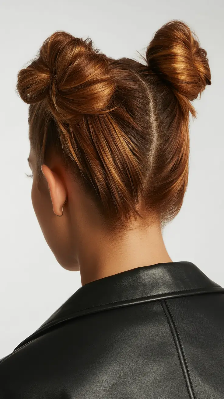 Easy Bun Hairstyles 2026 Structured Space Buns
