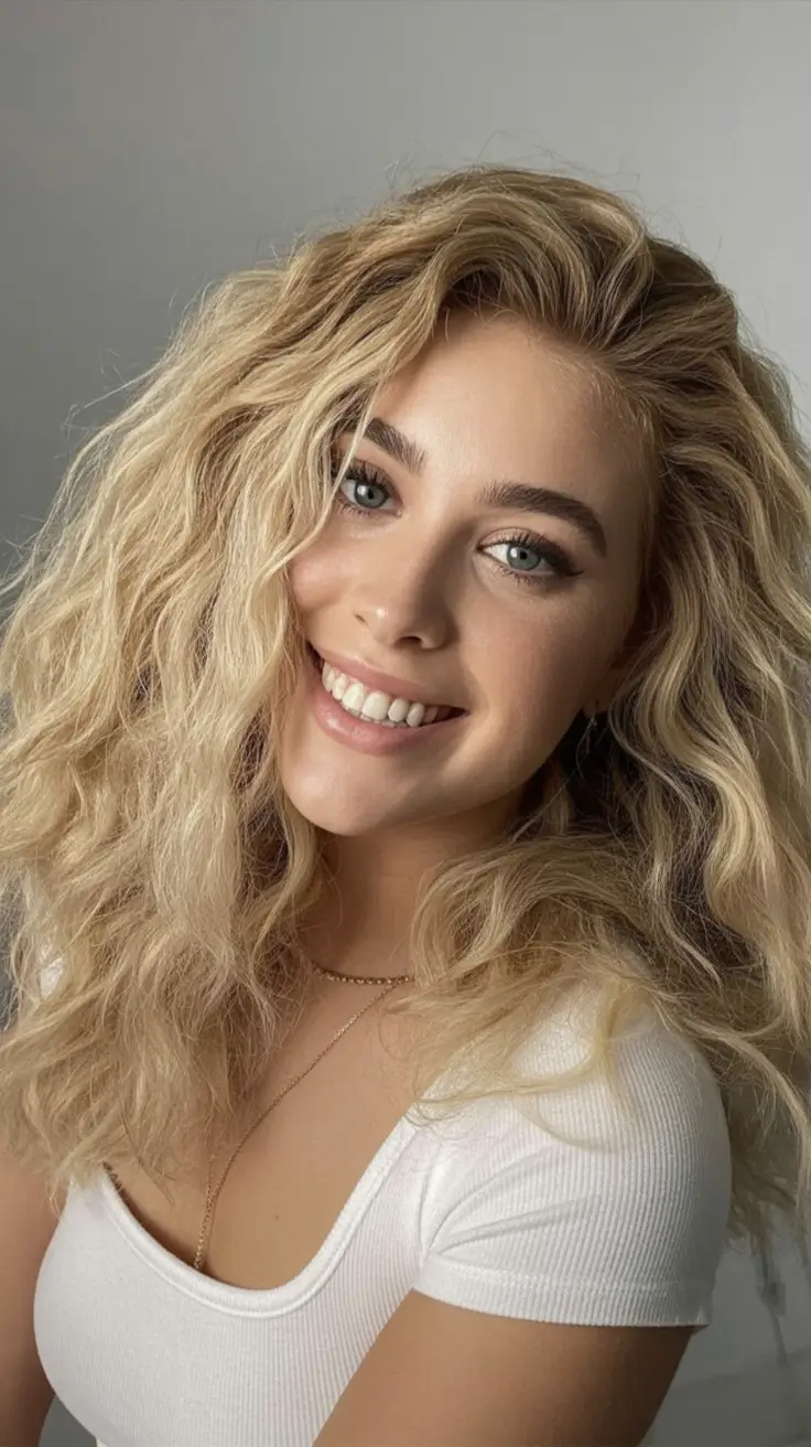 Haircut ideas for wavy hair 2026 Soft Mid-Length Waves With Natural Volume