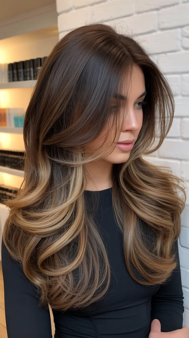 Haircut ideas for wavy hair 2026 Ultra-Layered Long Waves With Dramatic Face Framing