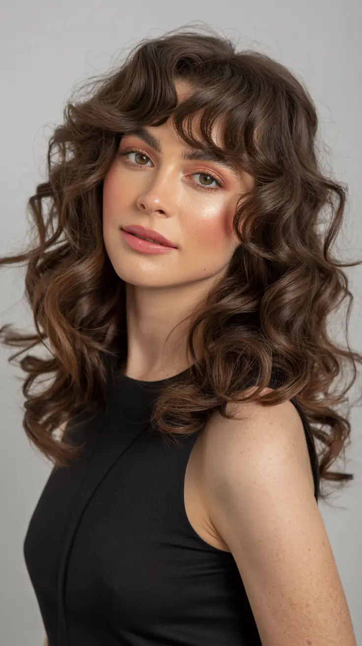 Haircut ideas for wavy hair 2026 Romantic Long Waves With Defined Curl Accents