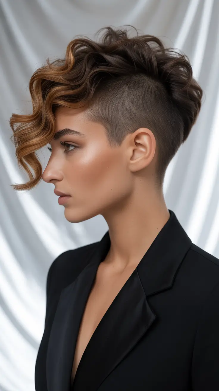 Haircut ideas for wavy hair 2026 Long Sculpted Waves With Curtain Movement