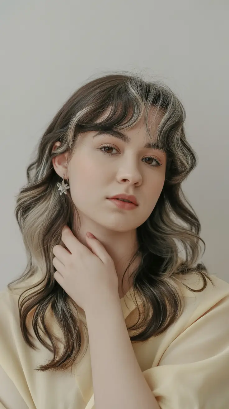 Haircut ideas for wavy hair 2026 Korean-Inspired Wavy Layers With Soft Face Contouring