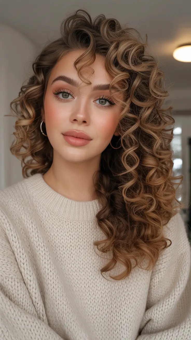 Hairstyle ideas for women 2026 Curly Side Part