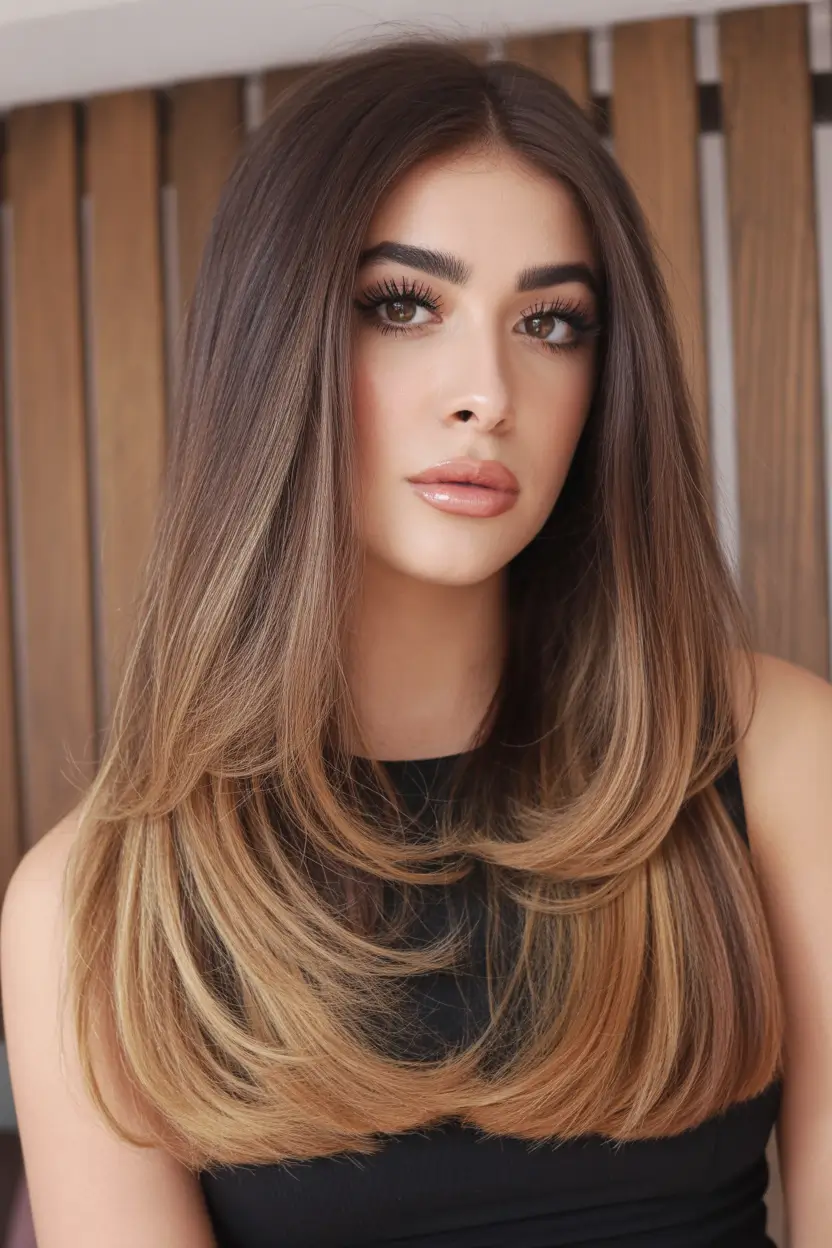 Latest haircut styles 2026 Sleek Layered Straight Style