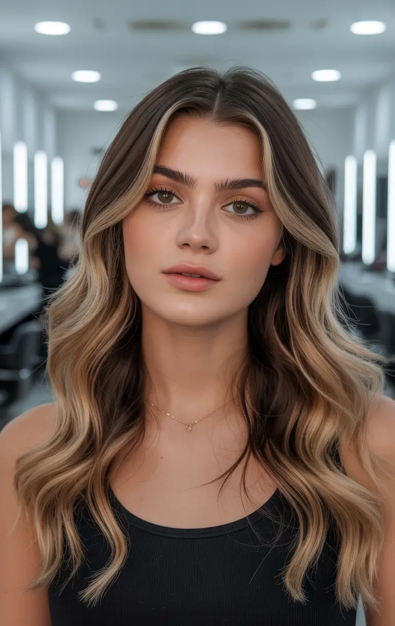 Latest haircut styles 2026 Modern Waves With Blended Highlights