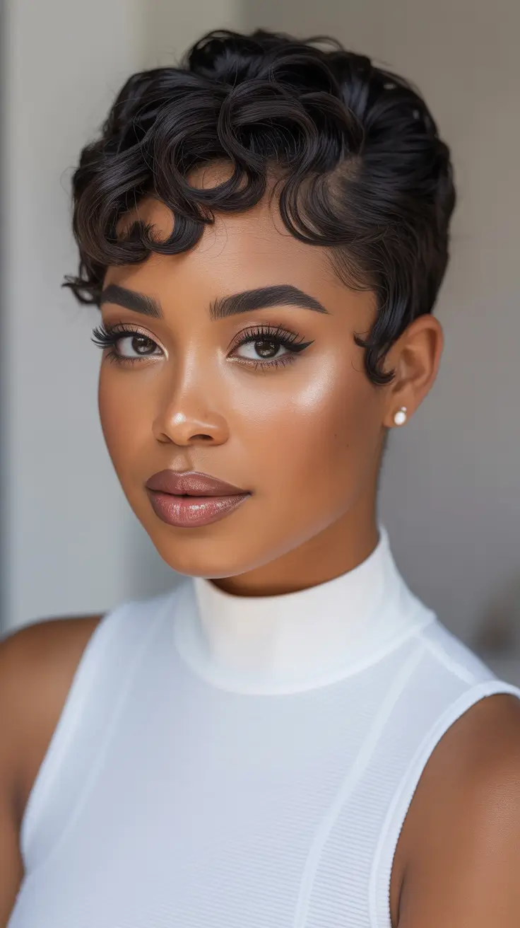 hairstyle black women plaquage Slicked-Back Plaquage Bob