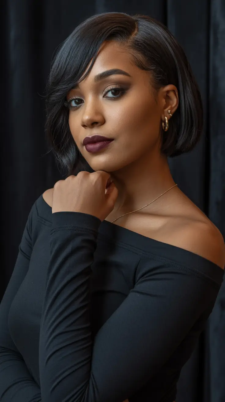 hairstyle black women braided High Braided Ponytail With Gold Cuffs