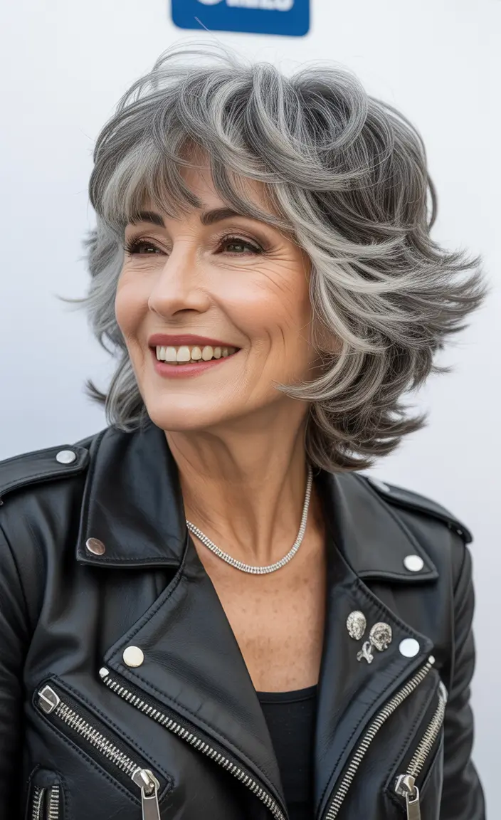 Modern Wolf Haircut 2026 — Silver-Smoke Wolf Cut With Refined Movement