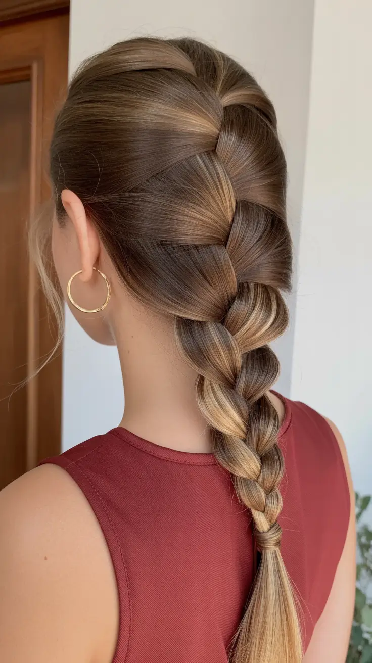 Simple hairdos for 2026 Classic French Braid With Smooth Dimension