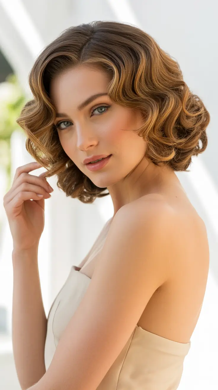 Stylish bob cuts for women 2026 Vintage Inspired Curly Bob