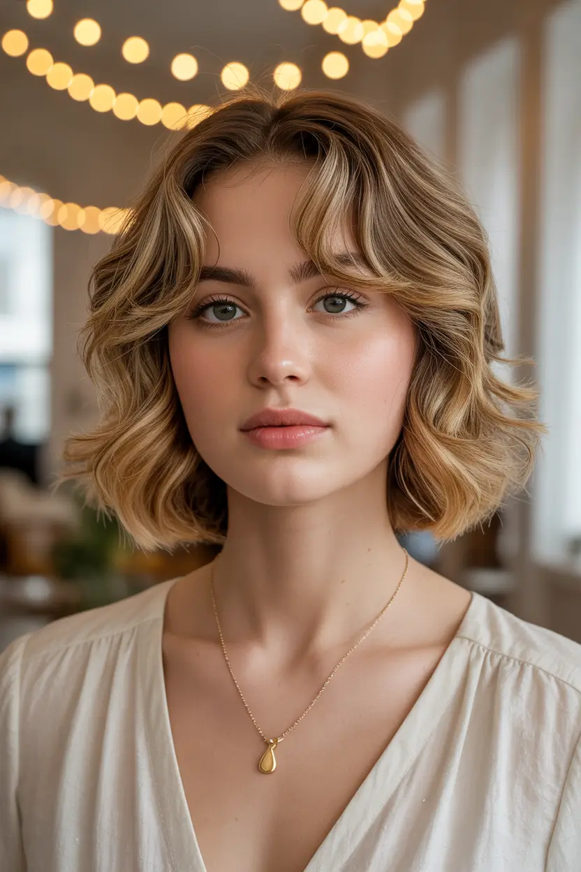 Stylish bob cuts for women 2026 Blonde Curly Bob