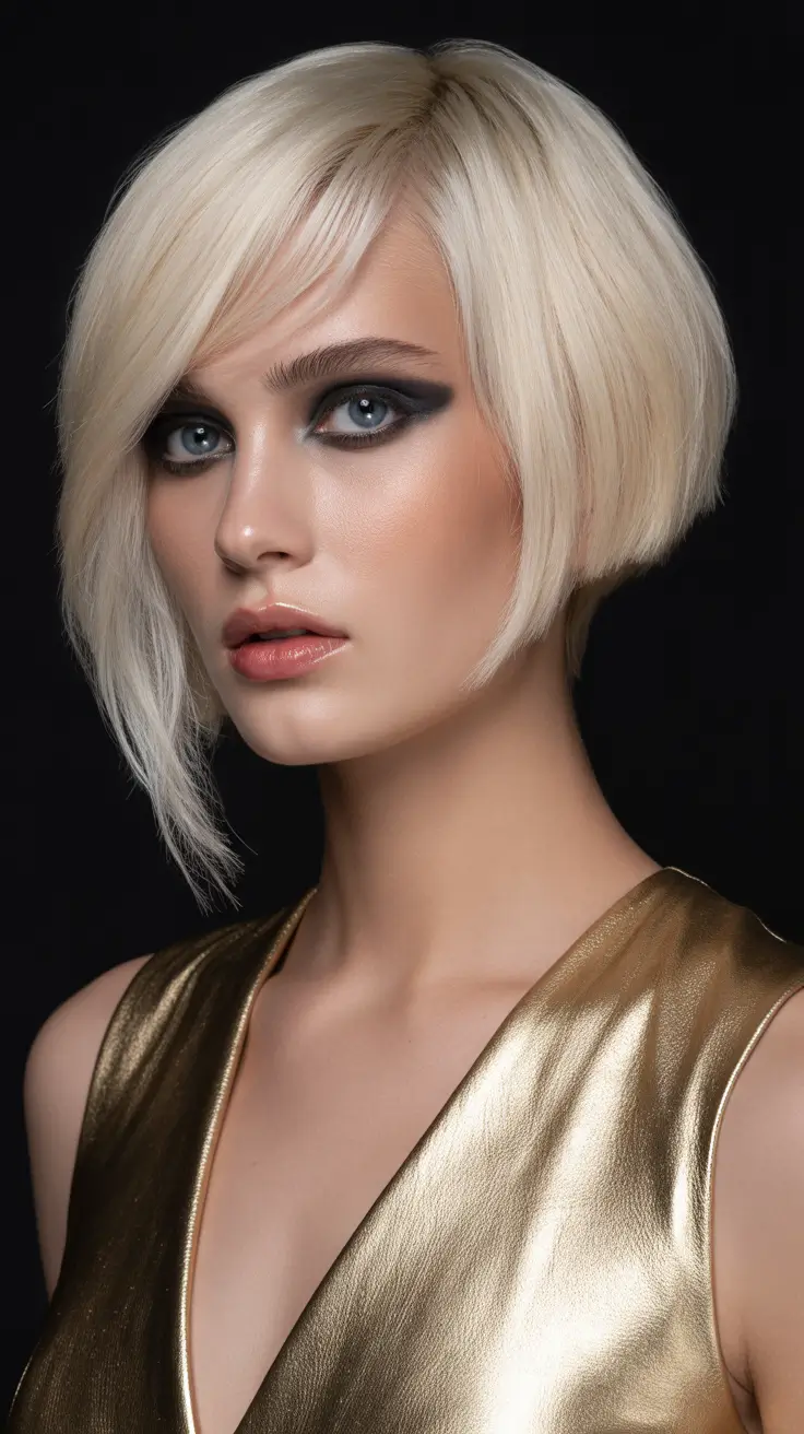 Stylish bob cuts for women 2026 Platinum Inverted Luxe Bob