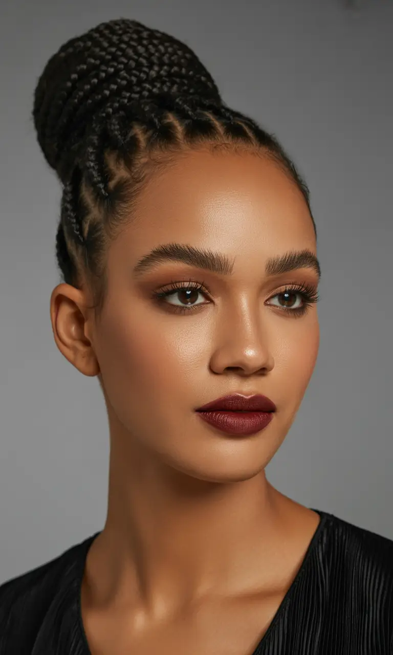 Stylish braid styles 2026 Sculpted Knotless Bun