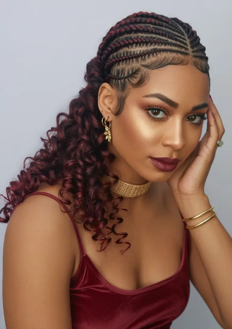 Stylish braid styles 2026 Boho Curly Braids