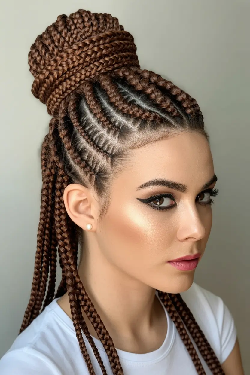Stylish braid styles 2026 Jumbo Box Braids
