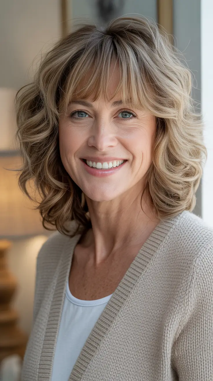 Trendy hairstyles for thick hair 2026 Mid Length Curly Layers