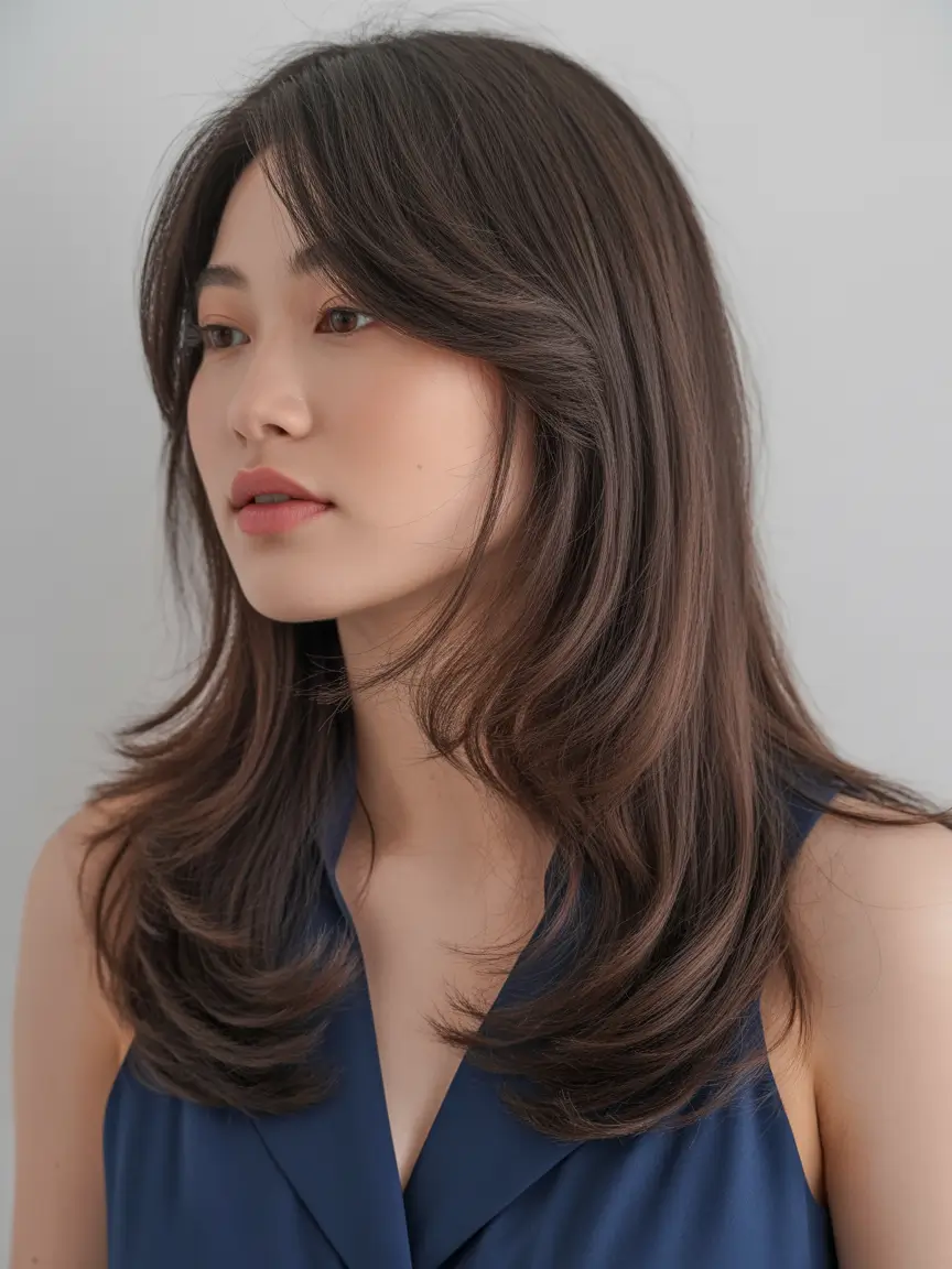 Trendy hairstyles for thick hair 2026 Feathered Medium Short Layers