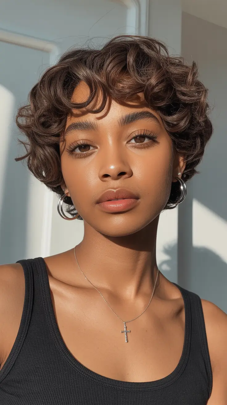 Trendy hairstyles for thick hair 2026 Curly Bob