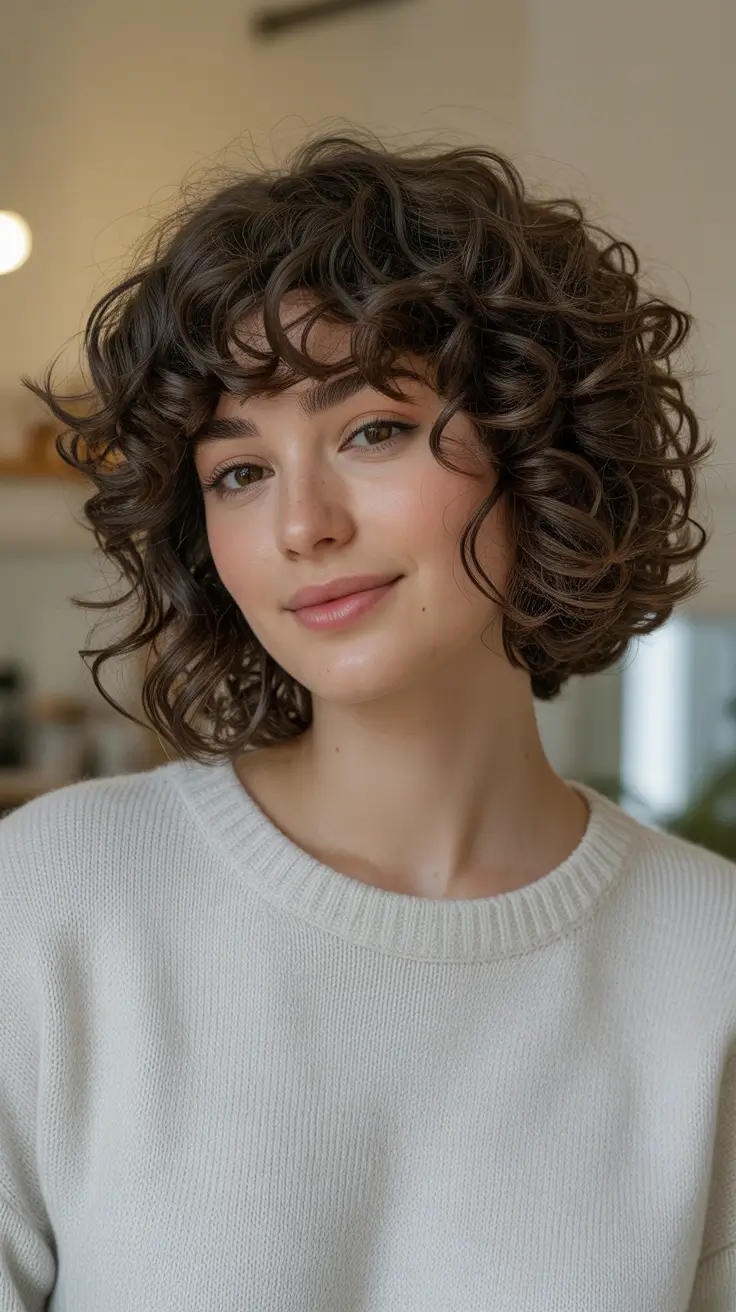 Trendy hairstyles for thick hair 2026 Curly Mid Length