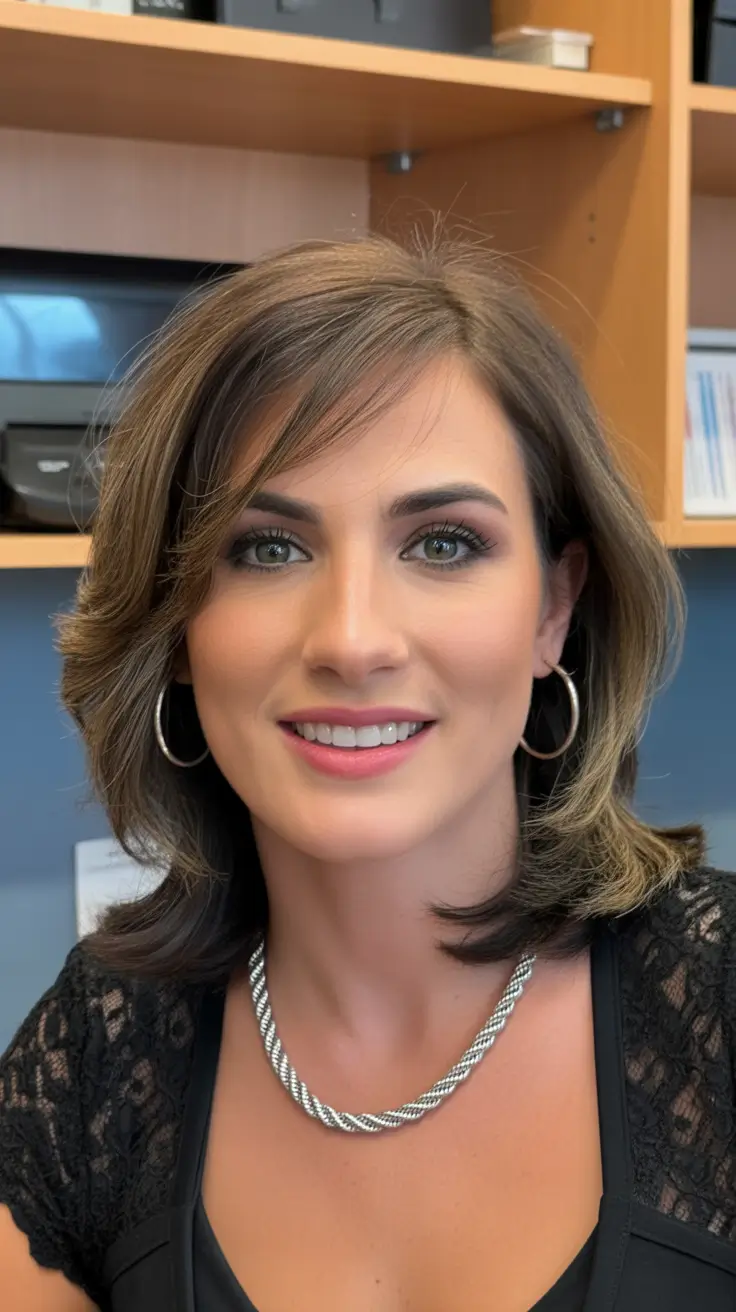 Trendy hairstyles for thick hair 2026 Medium Short Layers