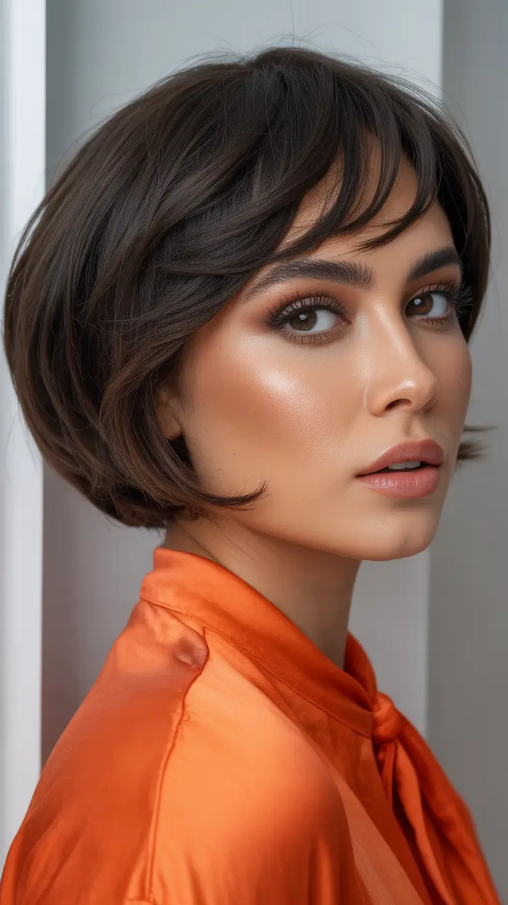 Trendy hairstyles for thick hair 2026 Sleek Bob